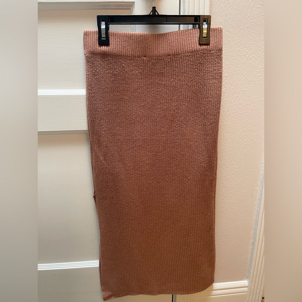 NWT ABERCROMBIE & FITCH Tan Brown Knit Sweater Skirt Women XS - Picture 4 of 8